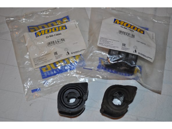 Comparer les dimensions des silentblocs.