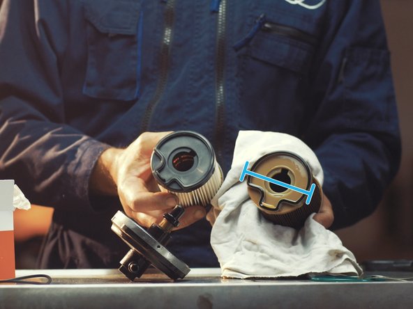 
Compare the dimensions of the new filter with the old one
