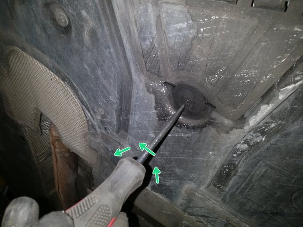 Vous pouvez voir la vis de vidange