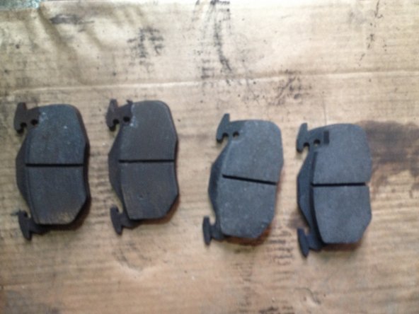 
Compare brake pad shapes and sizes
