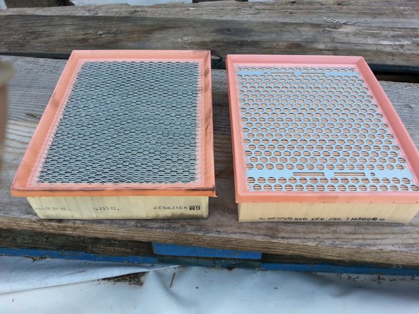 Comparer les dimensions des filtres à air( hauteur, largeur , longueur )