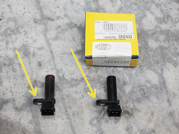 Contrôler que le nouveau capteur corresponde à l'ancien aussi bien au niveau de sa fixation que du connecteur.