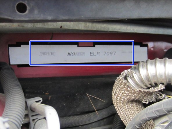 Retirer l'ancien filtre habitable en tirant