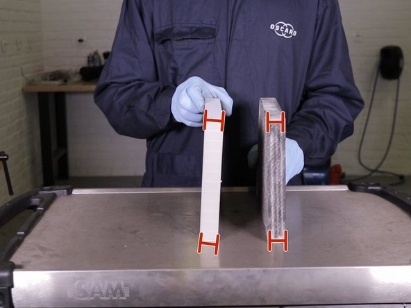 Comparer les dimensions entre l'ancien et le nouveau filtre d'habitacle (longueur,largeur hauteur)