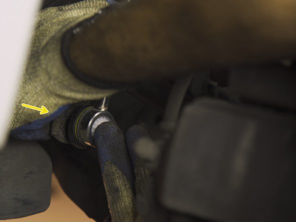 Placer l'écrou sur la tige filetée