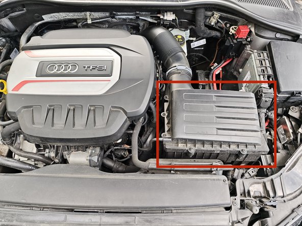 
Localisateur le compartiment contenant le filtre &agrave; air.
