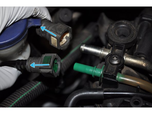 
Disconnect the diesel hoses
