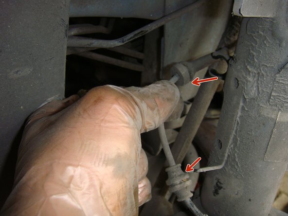 
Unhook the ABS cable
