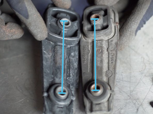 Voici des traces d'usure sur l'ancien support moteur