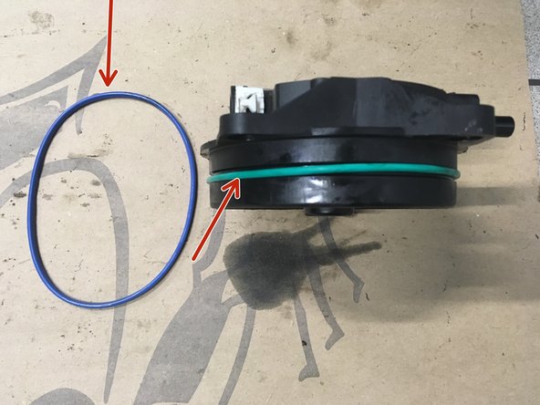 
Replace the filter gasket
