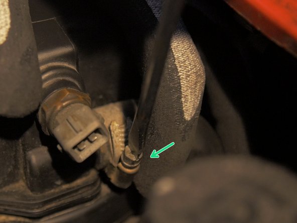 
Tighten the hose clamp with a flat screwdriver
