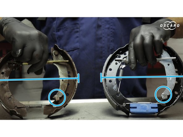 Comparer l'aspect général et les dimensions des nouvelles mâchoires avec les anicennes