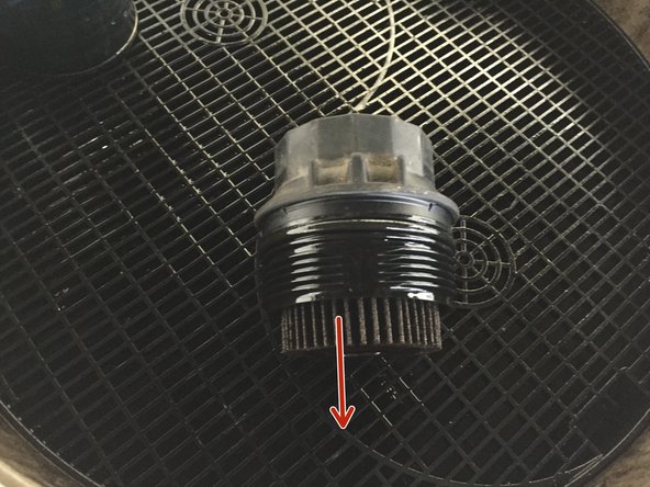 Retirer l'ancien filtre