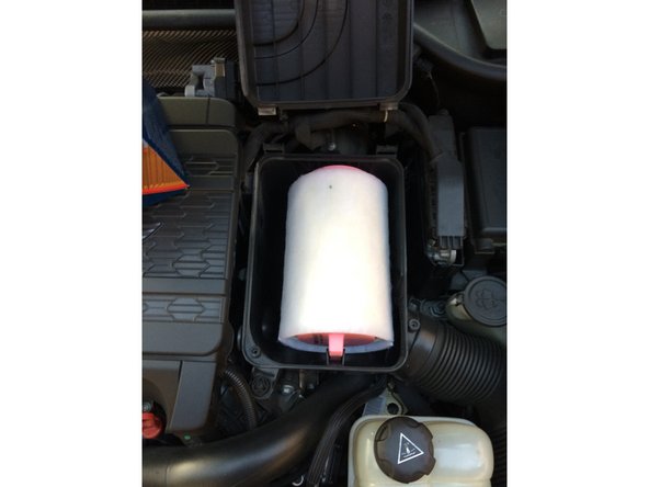 retirer l'ancien filtre et placer le neuf