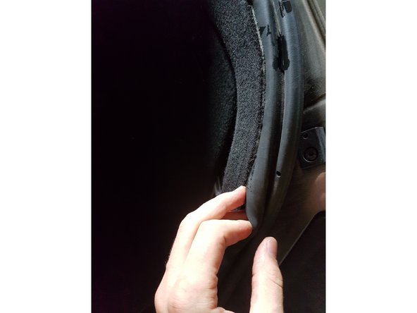 
Lay the carpet inside the trunk seal
