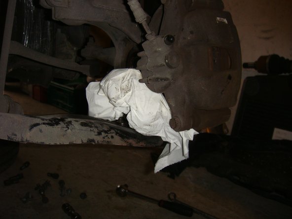 Protéger le soufflet de la rotule avec un chiffon