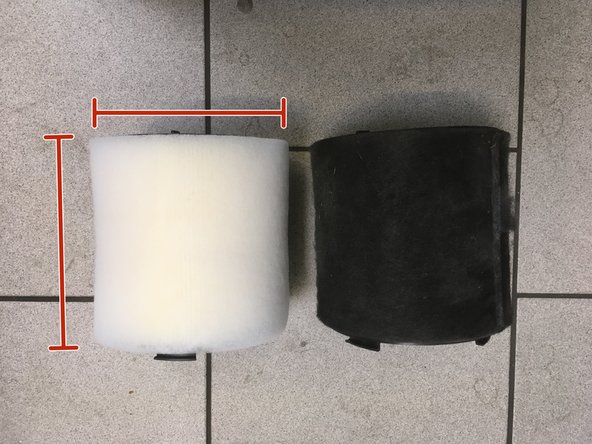 Vérifier la correspondance entre l'ancien et le nouveau filtre à air