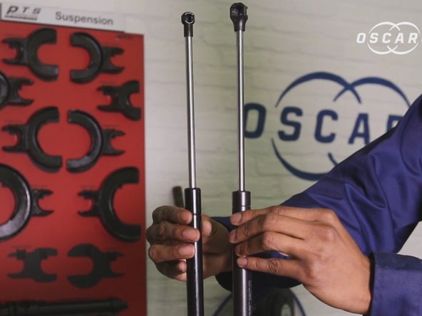 comparer l'ancien et le nouveau vérin (longueur)