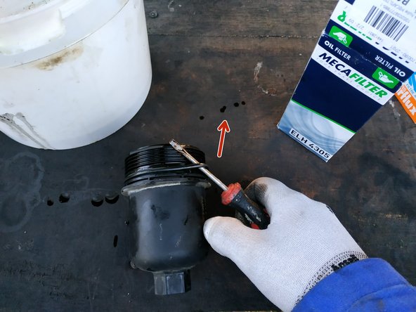 retirer l'ancien joint torique