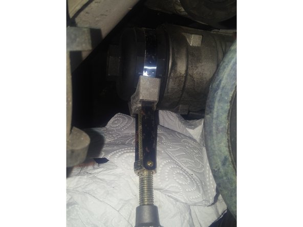 Une fois que l'huile à fini de couler