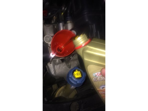 Rajouter 2.8 litres d'huile