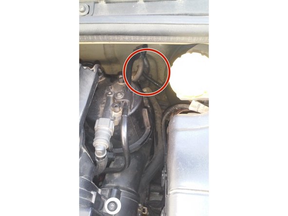 Localiser la vis de purge, elle se trouve derrière le filtre à gazole.