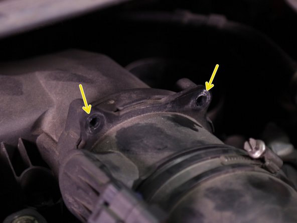 Retirer les deux vis du débitmètre