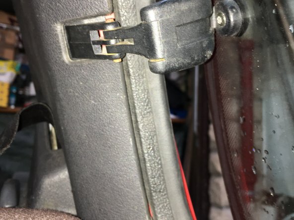 
On the glass side, remove the window seal and replace it on the plastic trim
