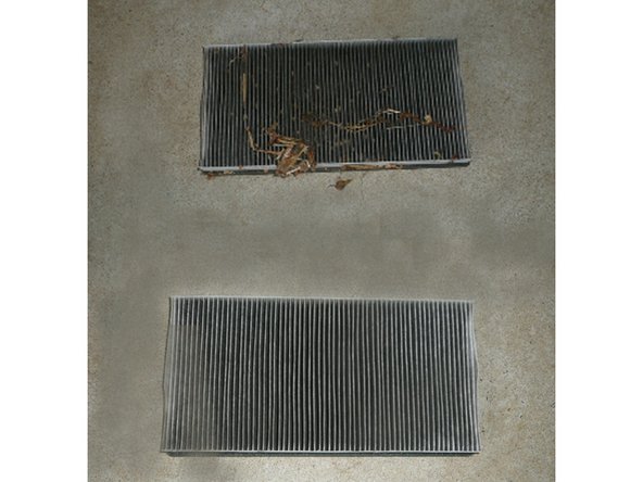 Vérifier la correspondance de l'ancien et du nouveau filtre