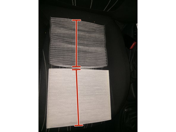 Comparer l'ancien et le nouveau filtre