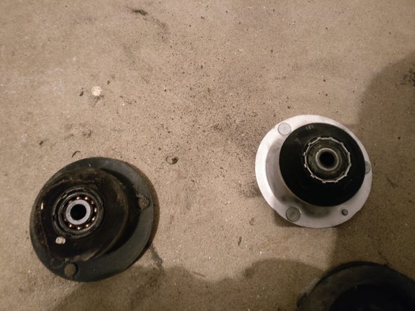 Nettoyer les rondelles avant de les mettre sur la nouvelle butée