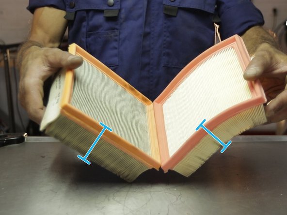 Comparer les dimensions du nouveau filtre avec l'ancien, hauteur, longeur et épaisseur