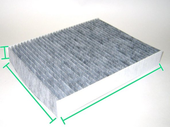 Vérifiez les dimensions de votre nouveau filtre.