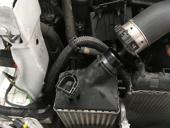 Déconnecter les durites de l'échangeur