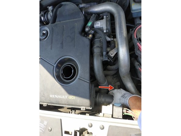 tirer le manchon d'air en arrière