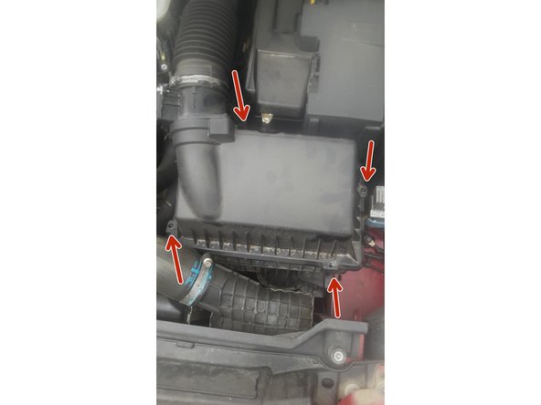 Repose du cache puis revisser  les 4 vis.