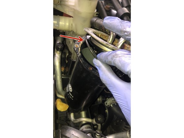 Enlever l'ancien joint du couvercle