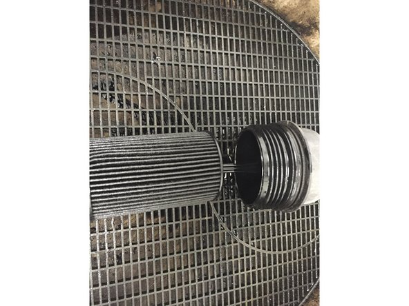 
Remove the oil filter cartridge
