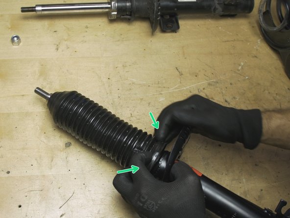 Replacer le soufflet sur le nouvel amortisseur