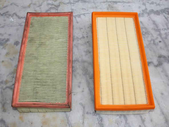 Contrôler que le nouveau filtre corresponde au niveau de la longueur, de la largeur et de l'épaisseur.