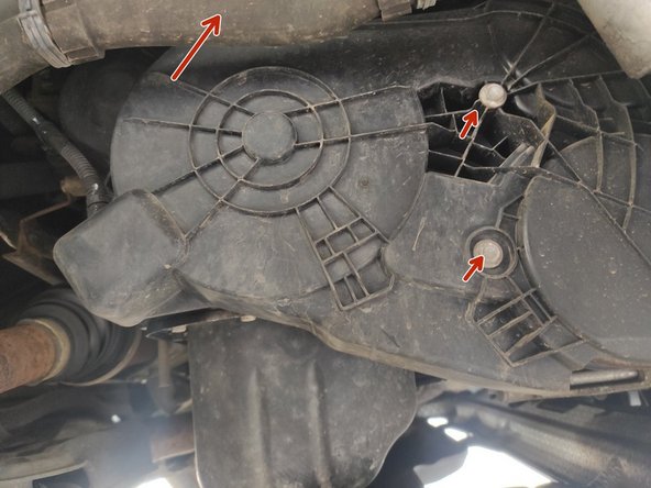 remonter le cache courroie avec les 3 vis diamètre 8 et 10