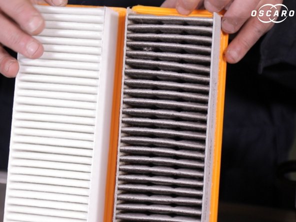 Comparer les dimensions(longeur, largeur) entre l'ancien et le nouveau filtre à air