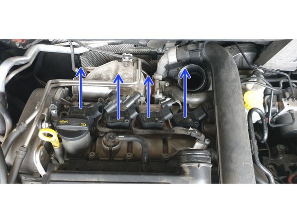 Une fois les vis déposées, tirer les bobines vers le haut.