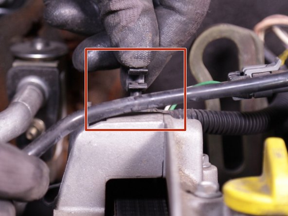 Décrocher le tuyau de prise de dépression