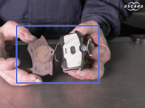 Comparer les anciennes et les nouvelles plaquettes de frein (formes)