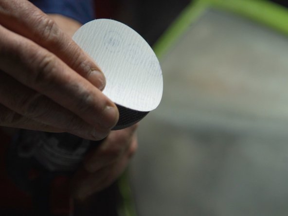 Placer le disque grammage 800 sur le porte disque