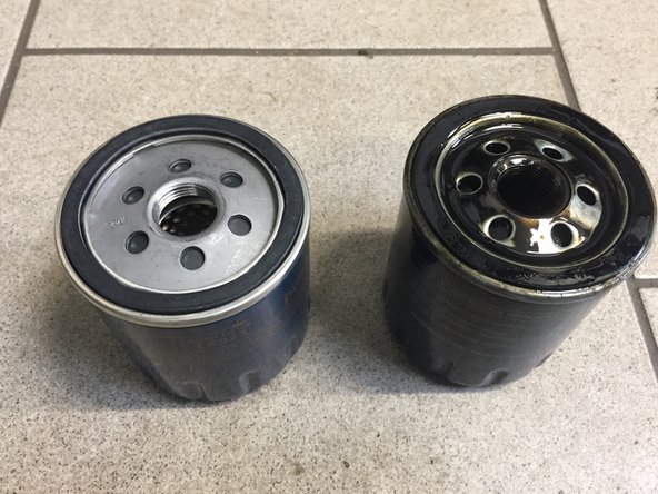 
Replace the oil filter
