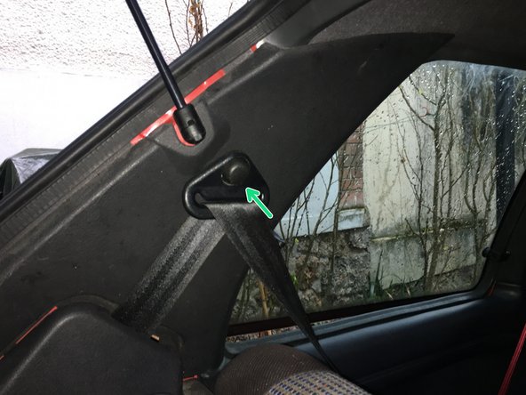 
Replace the small plastic cover on the screw
