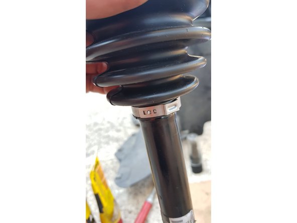 dans la gorge du cardan.