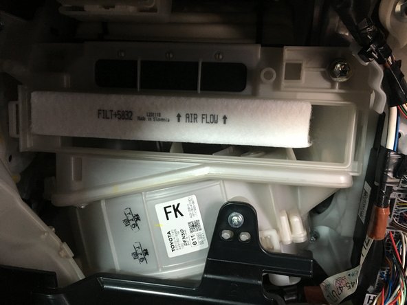 Reclipser le cache du filtre